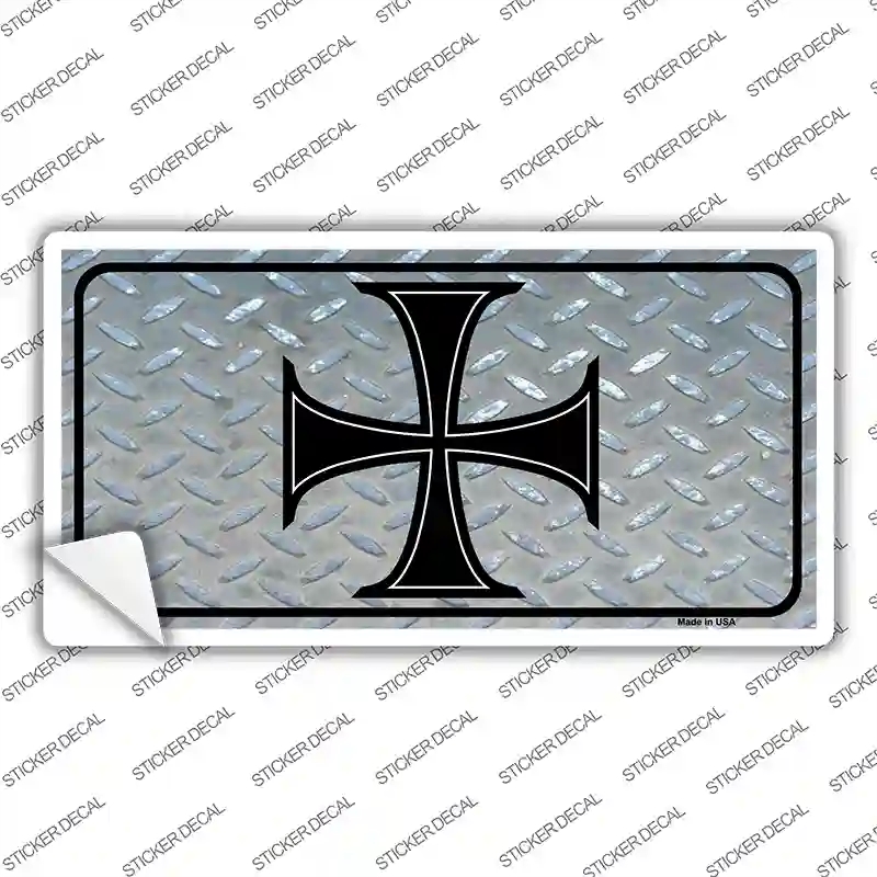 LP-039s-S Maltese Cross Novelty Sticker Decal, Small