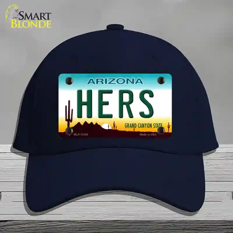 HAT20-MLP-12180 Hers Arizona Novelty License Plate Hat, Cotton - Navy