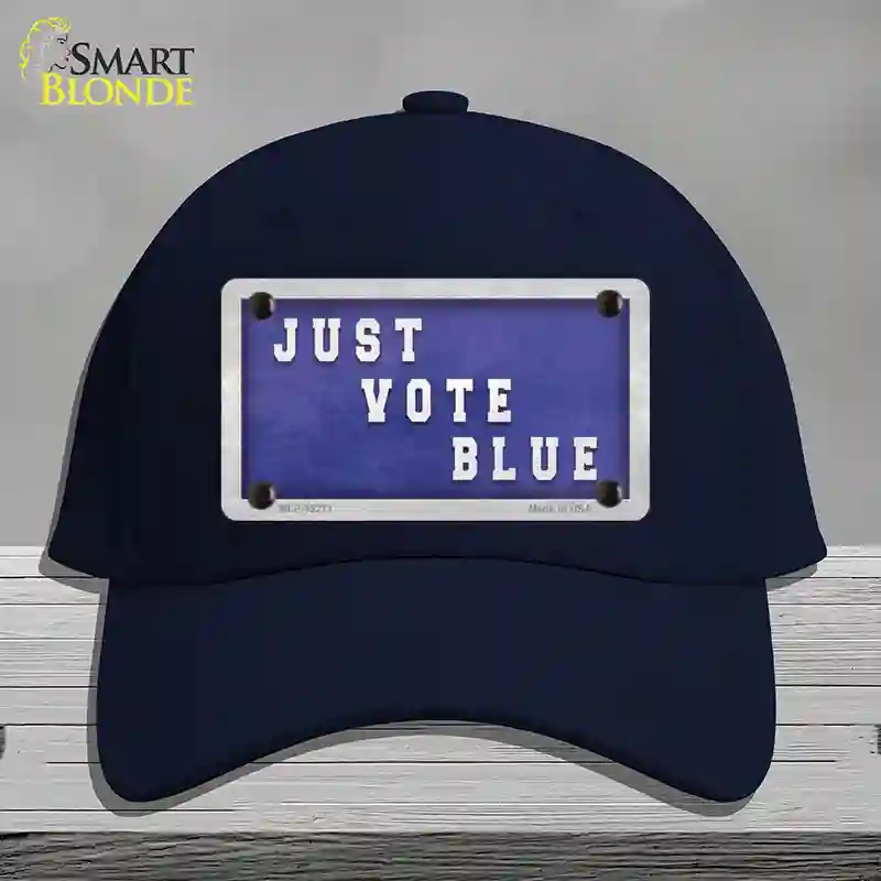 HAT20-MLP-12271 Just Vote Blue Novelty License Plate Hat, Cotton - Navy