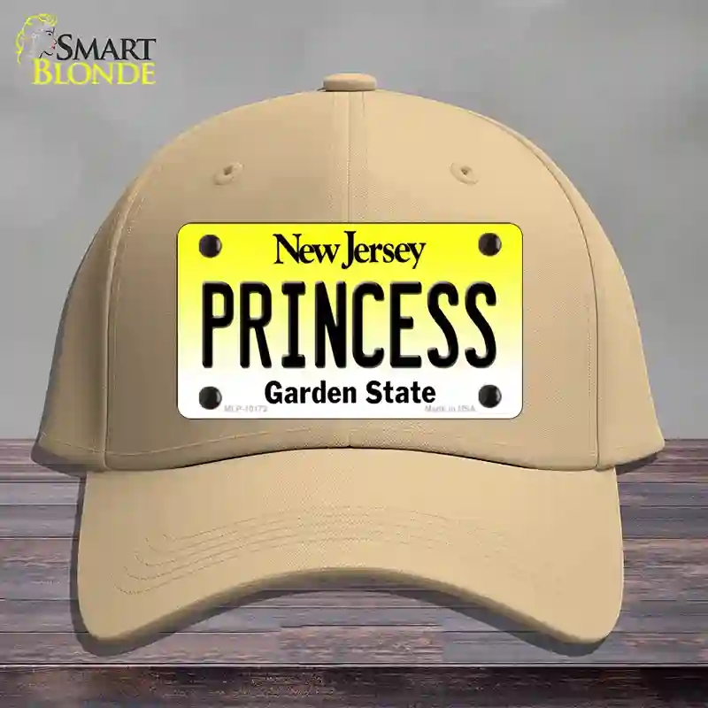 HAT22-MLP-10172 Princess   Jersey Novelty License Plate Hat, Cotton - Khaki