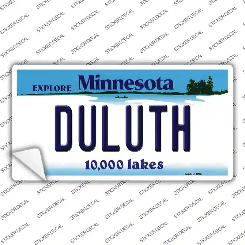 LP-11039s-S Duluth Minnesota State Novelty Sticker Decal, Small