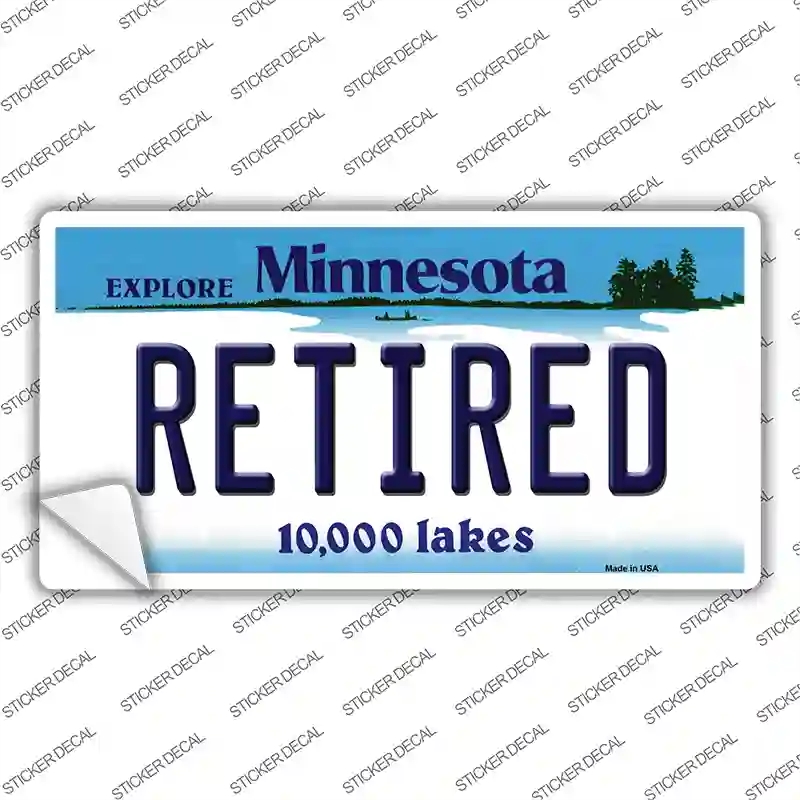 LP-11060s-L Retired Minnesota State Novelty Sticker Decal, Large
