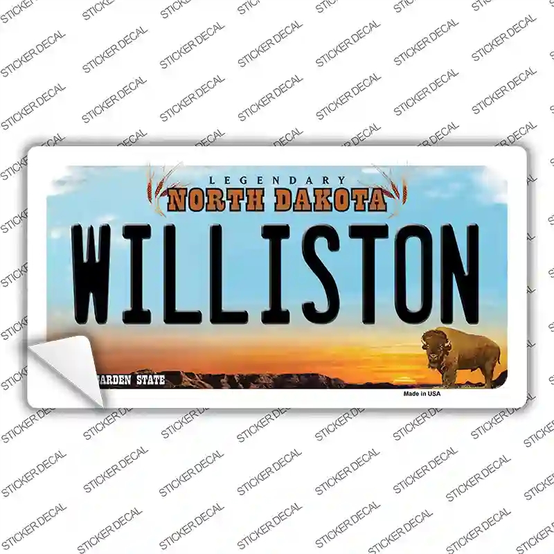 LP-10708s-L Williston North Dakota Novelty Sticker Decal, Large