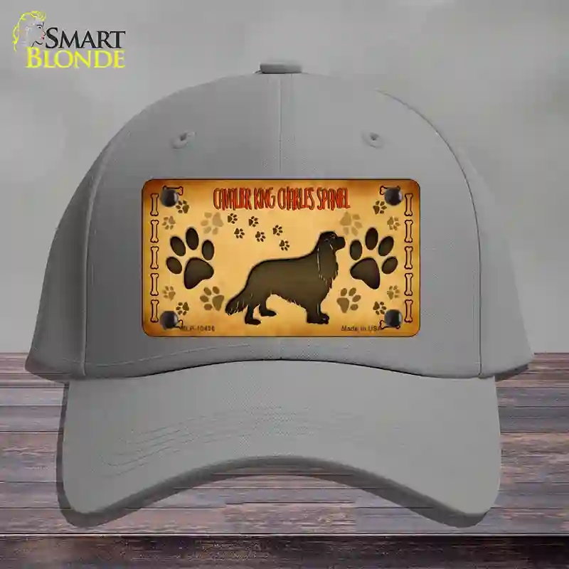 HAT23-MLP-10436 Cavalier King Charles Spaniel Novelty License Plate Hat, Cotton - Gray