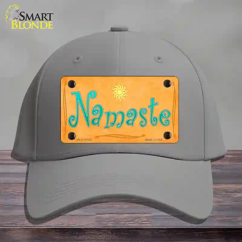HAT23-MLP-10744 Namaste Novelty License Plate Hat, Cotton - Gray