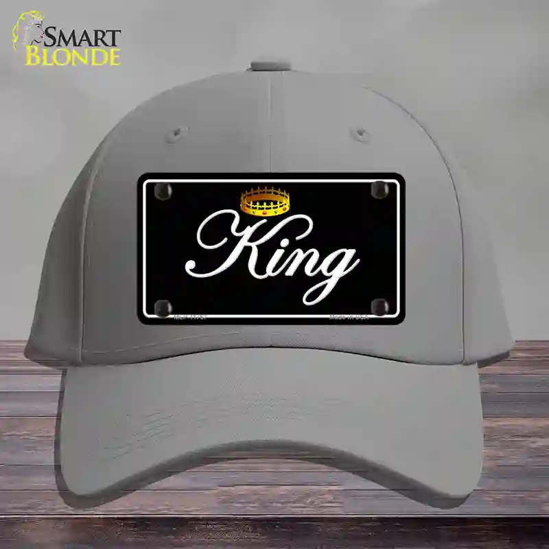 HAT23-MLP-11767 King Novelty License Plate Hat, Cotton - Gray