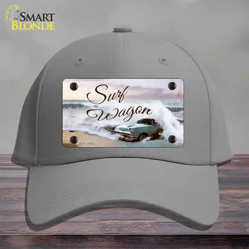HAT23-MLP-11894 Surf Wagon Novelty License Plate Hat, Cotton - Gray
