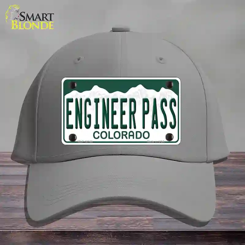 HAT23-MLP-12149 Engineer Pass Colorado Novelty License Plate Hat, Cotton - Gray