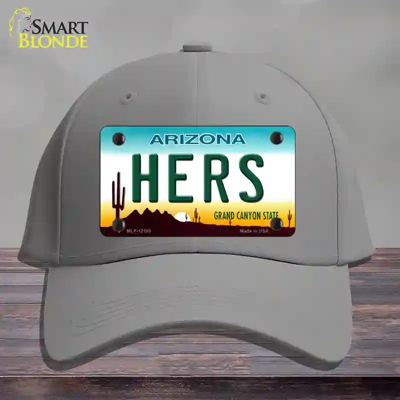 HAT23-MLP-12180 Hers Arizona Novelty License Plate Hat, Cotton - Gray