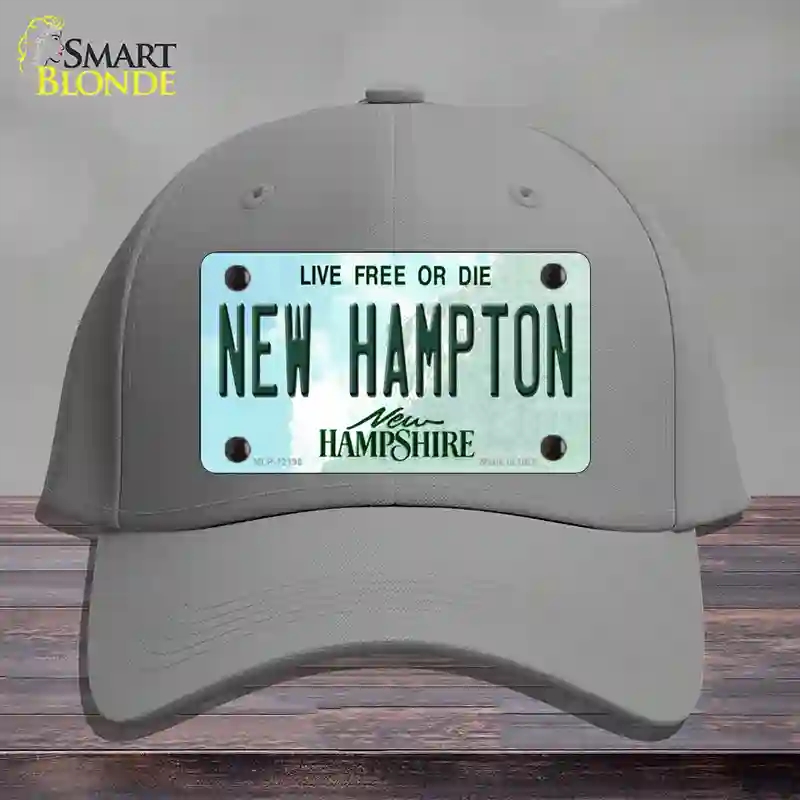 HAT23-MLP-12195   Hampton   Hampshire Novelty License Plate Hat, Cotton - Gray