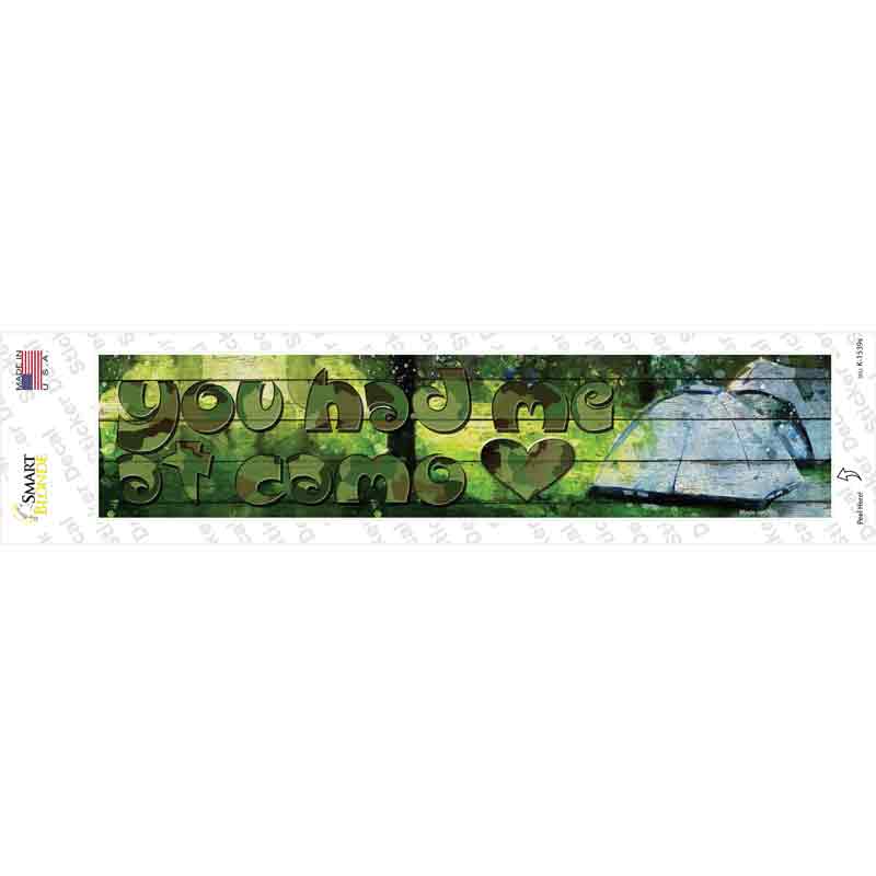 K-1539s-M You Had Me At Camo Novelty Narrow Sticker Decal, Medium