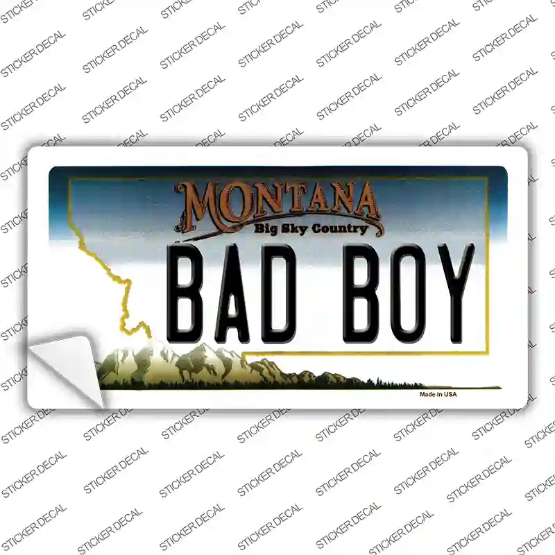 LP-11125s-XL Bad Boy Montana State Novelty Sticker Decal, Extra Large