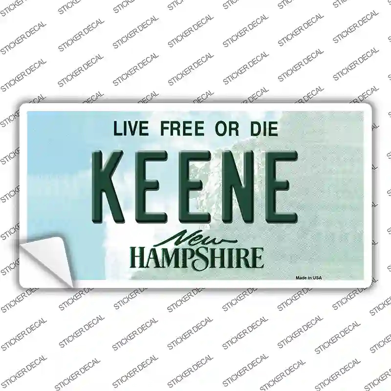 LP-11138s-S Keene   Hampshire State Novelty Sticker Decal, Small