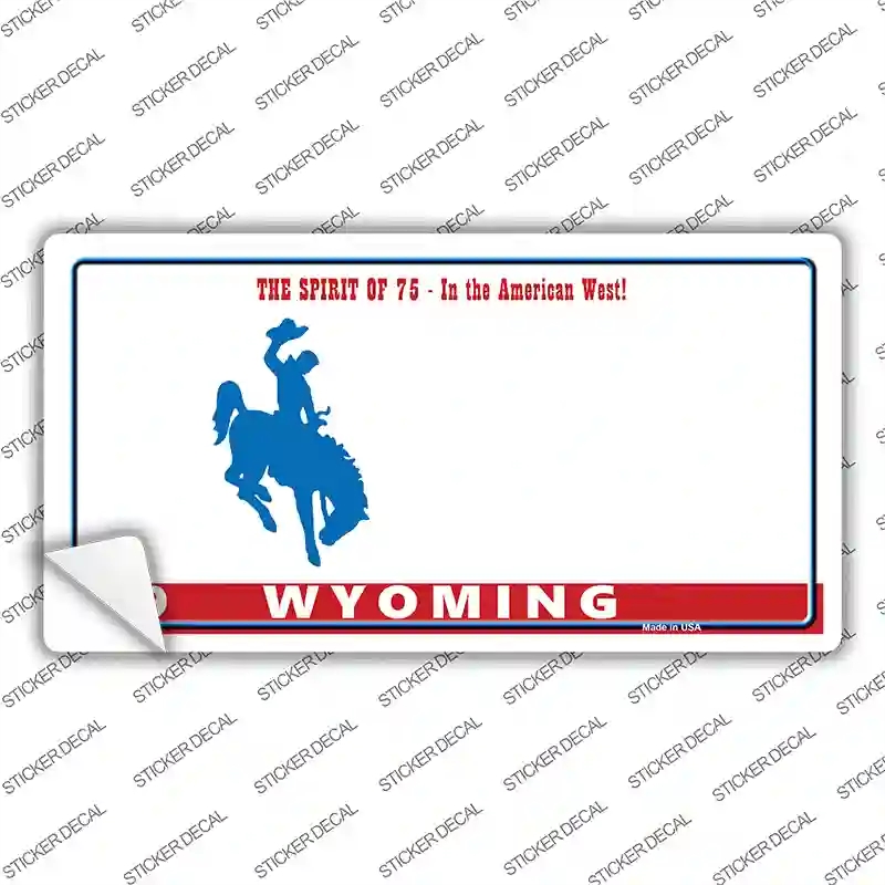 LP-11924s-S Wyoming Background Novelty Sticker Decal, Small