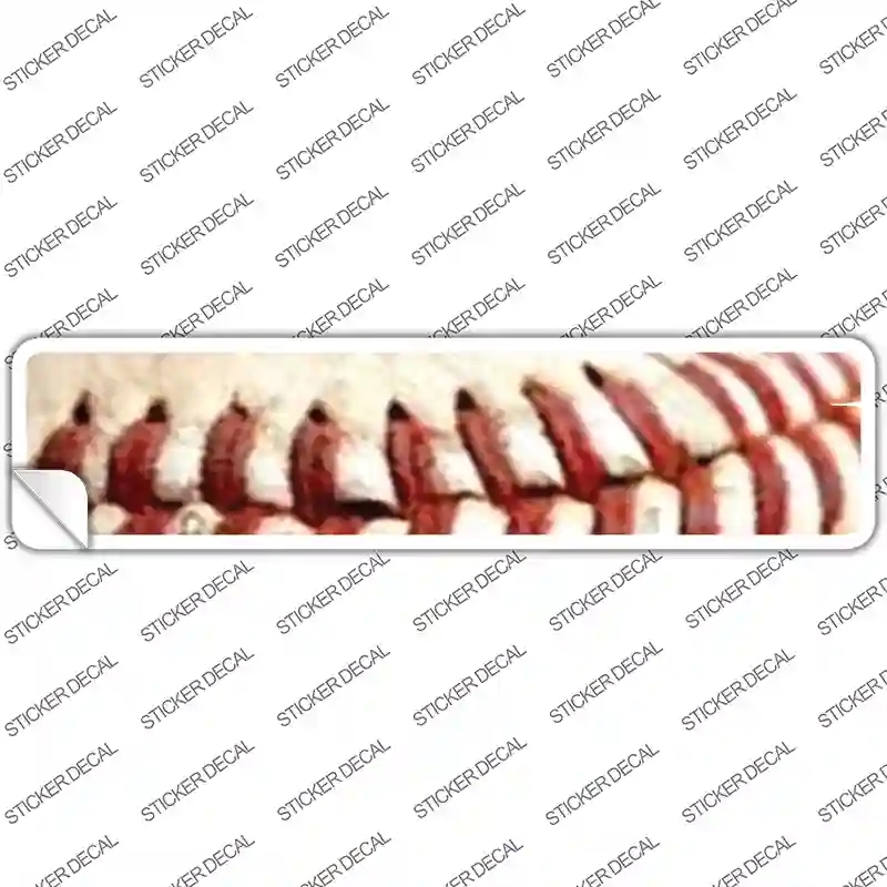 K-1816s-L Baseball Threads Novelty Narrow Sticker Decal, Large