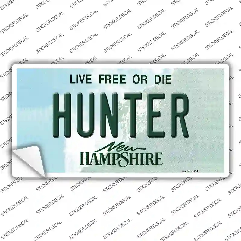 LP-11171s-L Hunter   Hampshire State Novelty Sticker Decal, Large