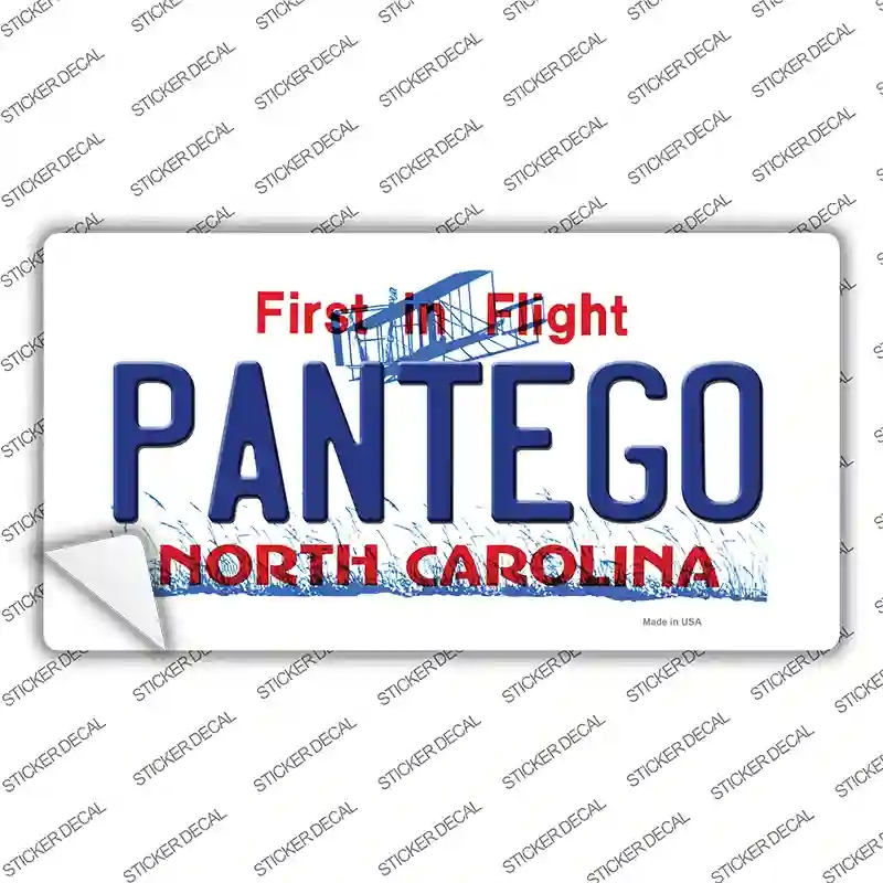 LP-12084s-S Pantego North Carolina State Novelty Sticker Decal, Small