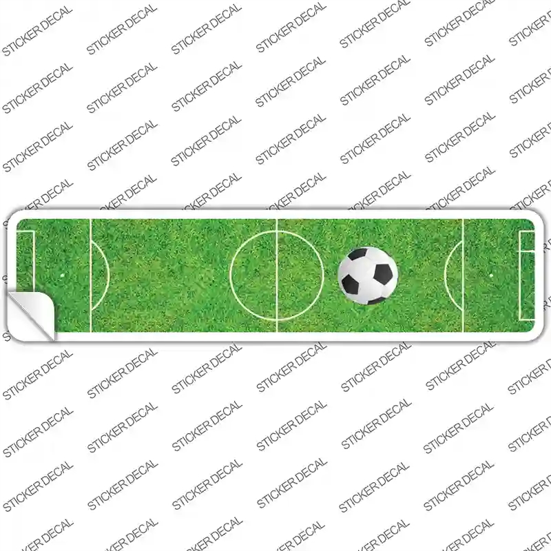 K-1821s-XL Soccer Field Novelty Narrow Sticker Decal, Extra Large