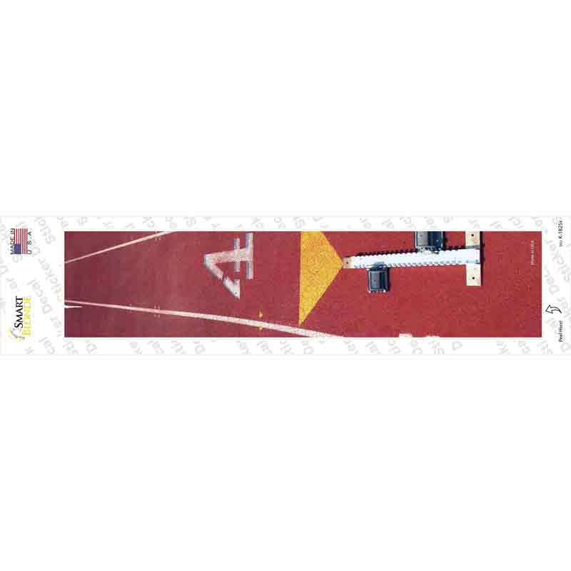 K-1825s-M Track Line Up Novelty Narrow Sticker Decal, Medium