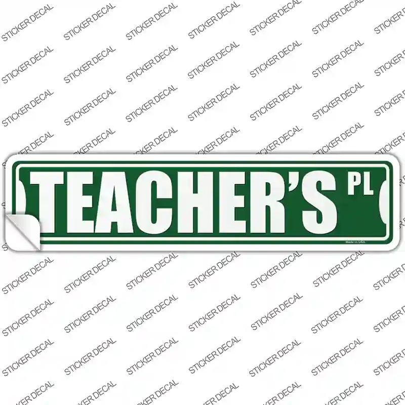 K-1882s-XL Teachers Pl Novelty Narrow Sticker Decal, Extra Large
