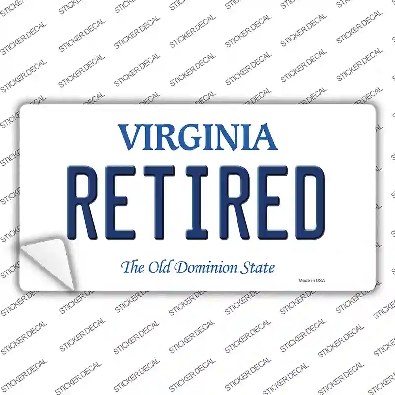 LP-10122s-XL Retired Virginia Novelty Sticker Decal, Extra Large