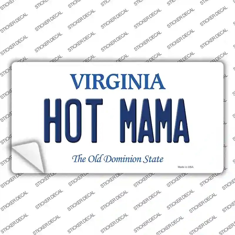 LP-10125s-S Hot Mama Virginia Novelty Sticker Decal, Small