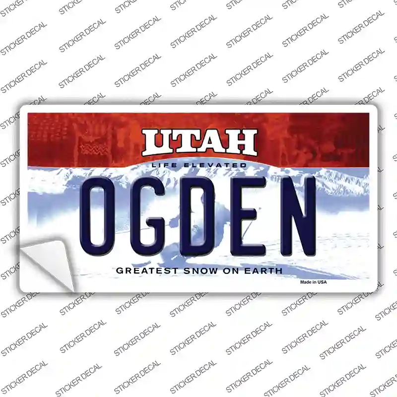 LP-10187s-S Ogden Utah Novelty Sticker Decal, Small
