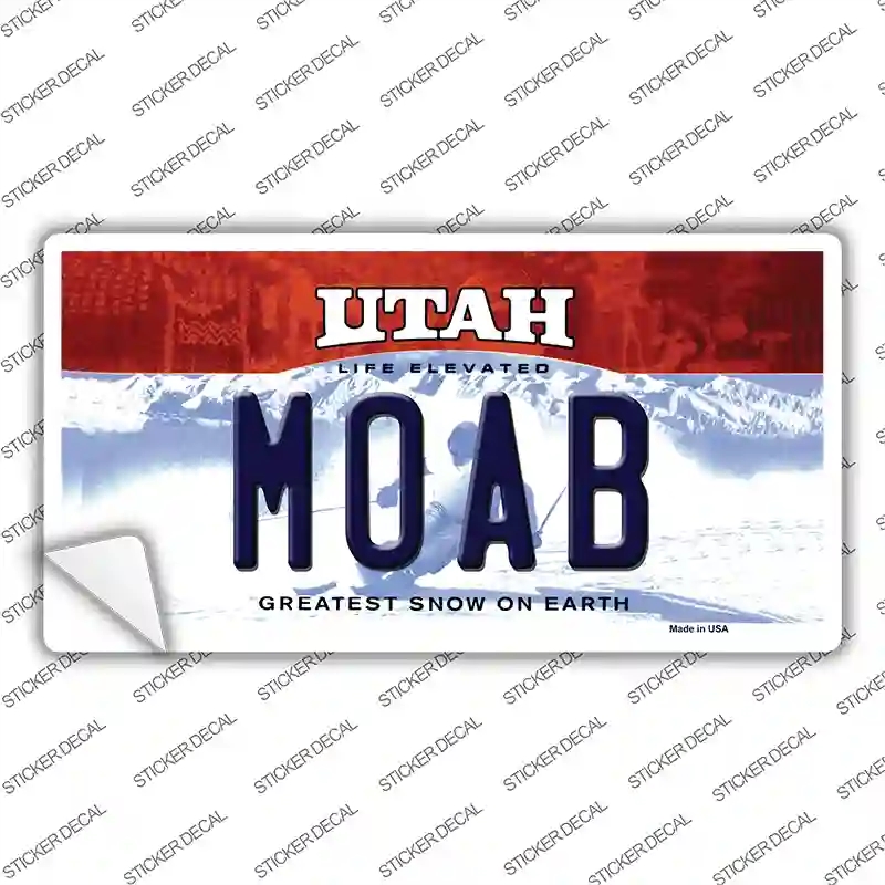 LP-10191s-S Moab Utah Novelty Sticker Decal, Small
