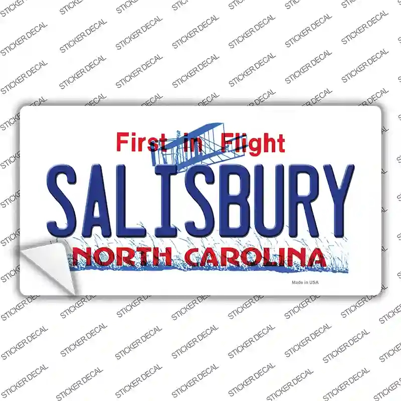 LP-12125s-L Salisbury North Carolina State Novelty Sticker Decal, Large