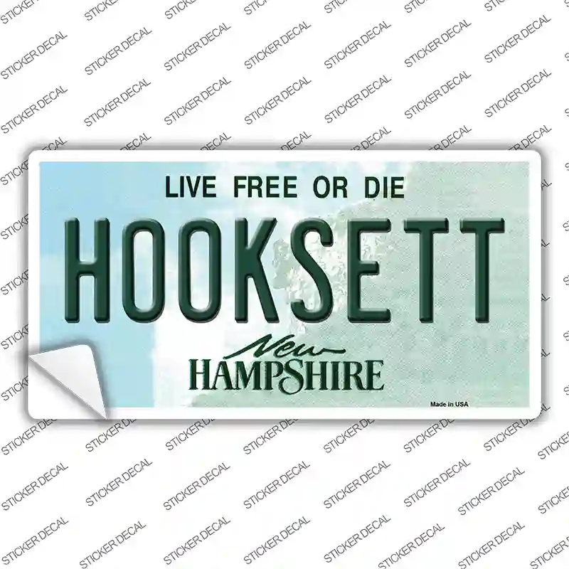LP-12132s-XL Hooksett   Hampshire Novelty Sticker Decal, Extra Large