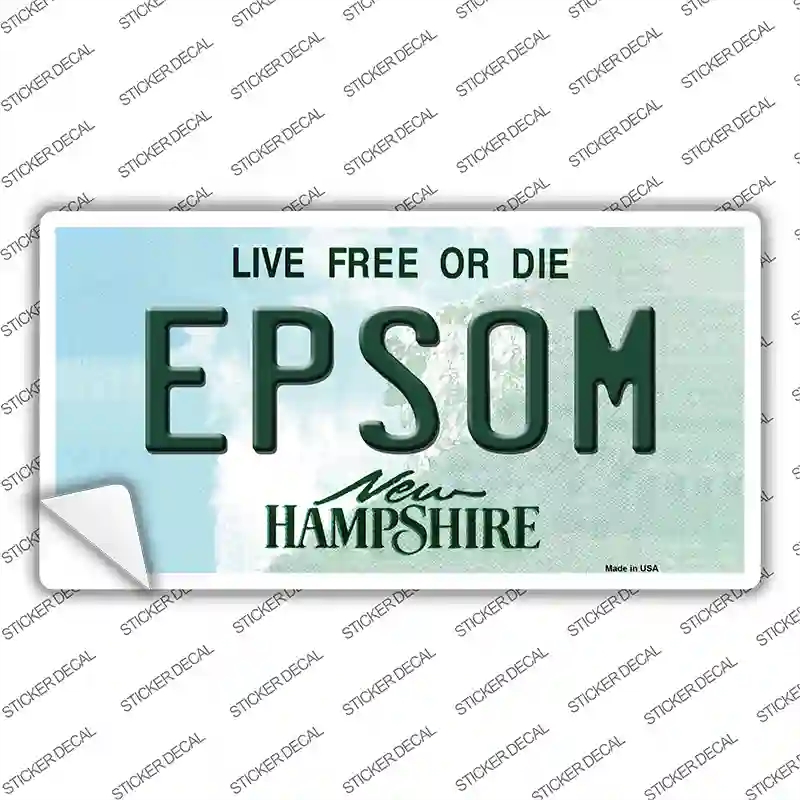 LP-12136s-S Epsom   Hampshire Novelty Sticker Decal, Small