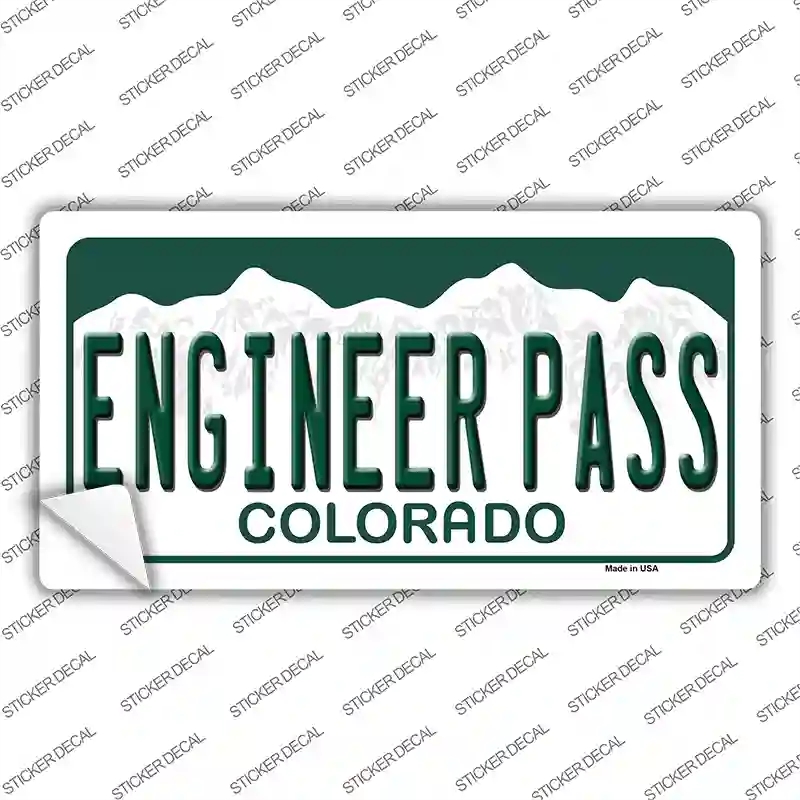 LP-12149s-L Engineer Pass Colorado Novelty Sticker Decal, Large