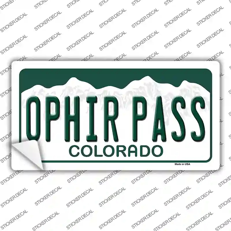 LP-12155s-XL Ophir Pass Colorado Novelty Sticker Decal, Extra Large