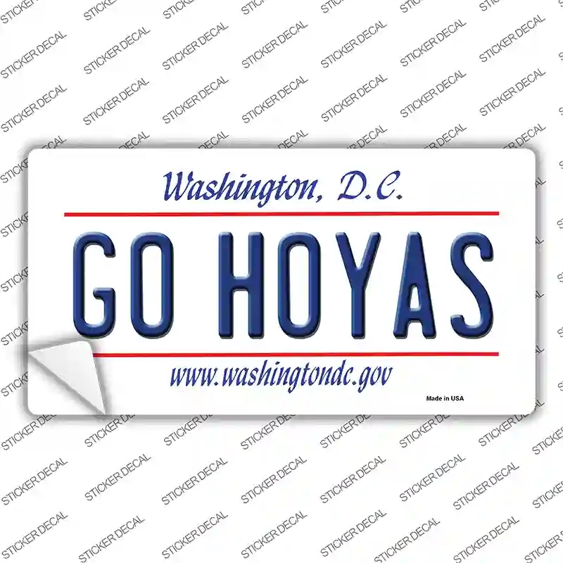 LP-13139s-S Go Hoyas Novelty Sticker Decal, Small