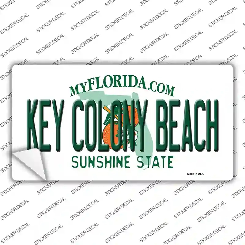 LP-13143s-S Key Colony Beach Florida Novelty Sticker Decal, Small