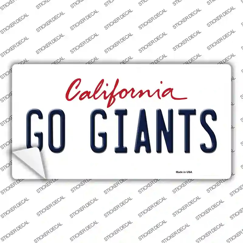 LP-13337s-S Go Giants Novelty Sticker Decal, Small