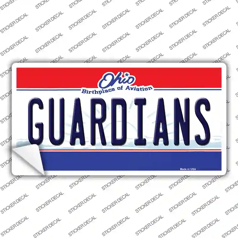 LP-13869s-S Guardians Ohio Aviation Novelty Sticker Decal, Small