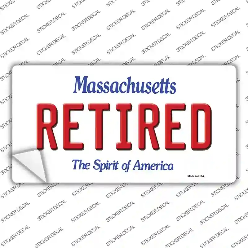 LP-10999s-S Retired Massachusetts Novelty Sticker Decal, Small