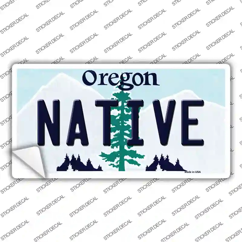LP-10375s-S Native Oregon Novelty Sticker Decal, Small
