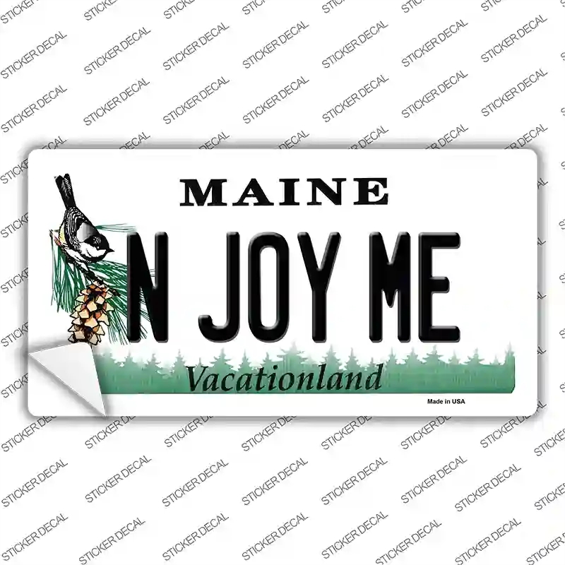LP-10385s-S N Joy ME Maine Novelty Sticker Decal, Small