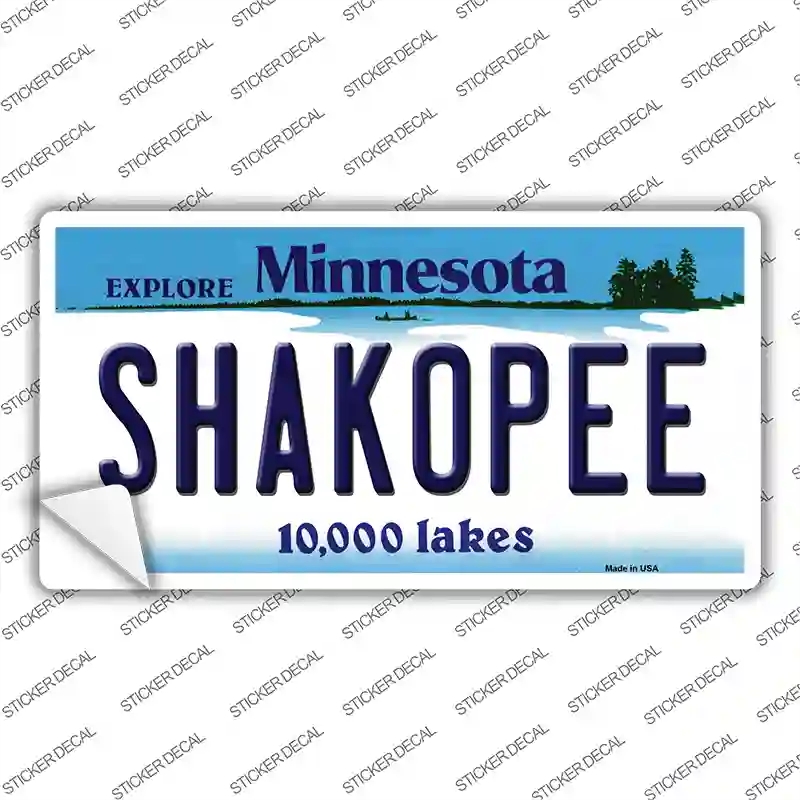 LP-11046s-XL Shakopee Minnesota State Novelty Sticker Decal, Extra Large