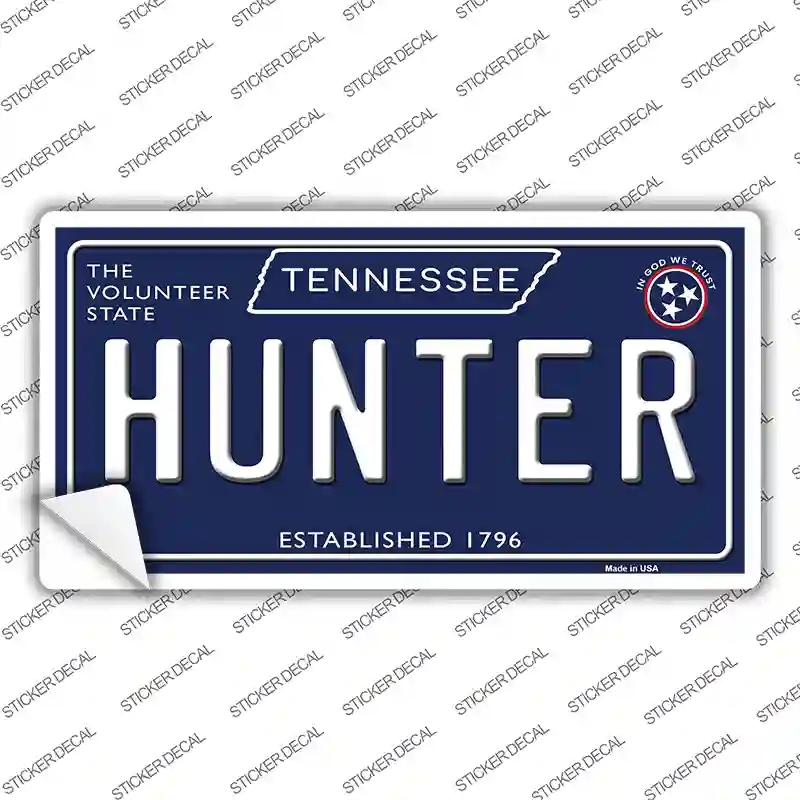 LP-13902s-XL Hunter Tennessee Blue Novelty Sticker Decal, Extra Large