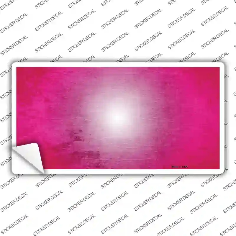 LP-3518s-S Pink & White Fade Scratched Novelty Sticker Decal, Small