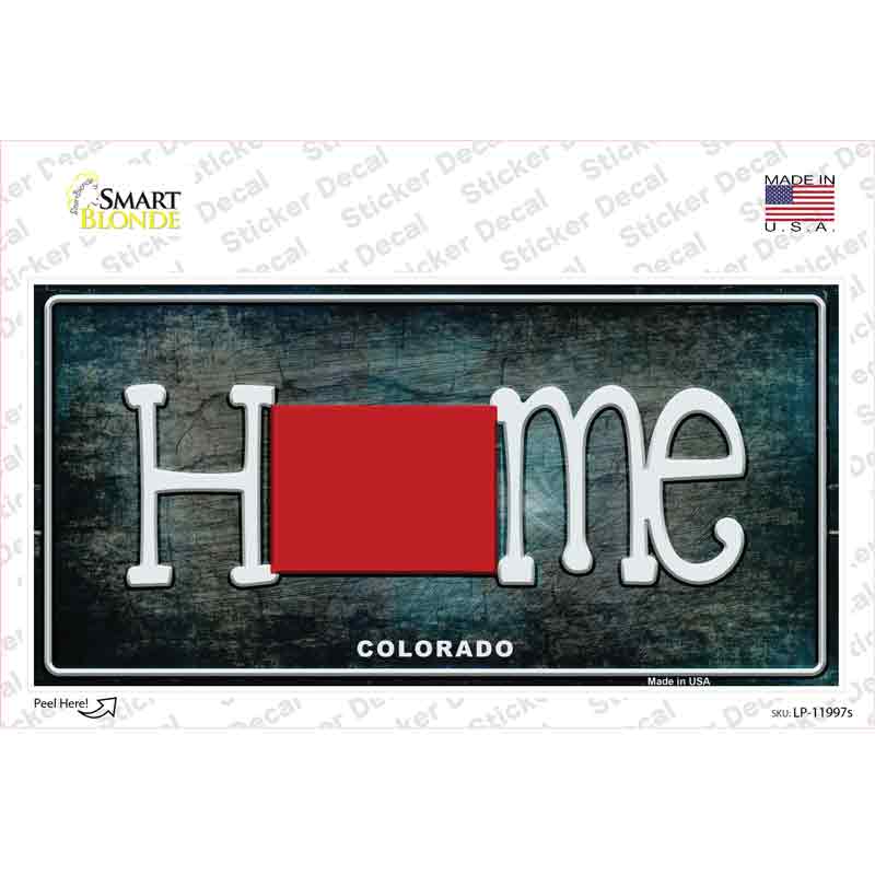 LP-11997s-M Colorado Home State Outline Novelty Sticker Decal, Medium