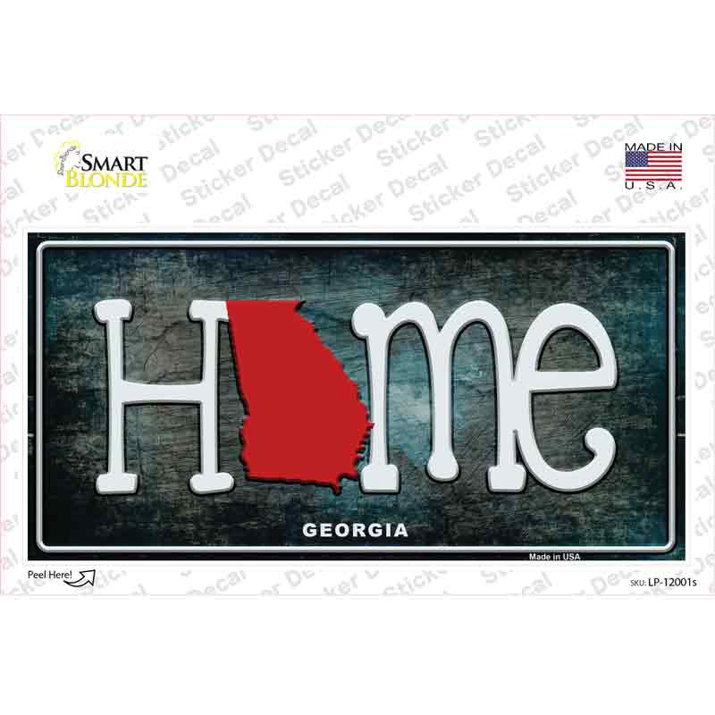 LP-12001s-M Georgia Home State Outline Novelty Sticker Decal, Medium