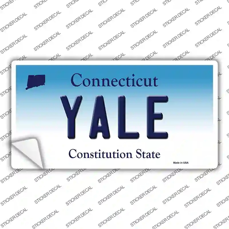 LP-10899s-S Yale Connecticut Novelty Sticker Decal, Small