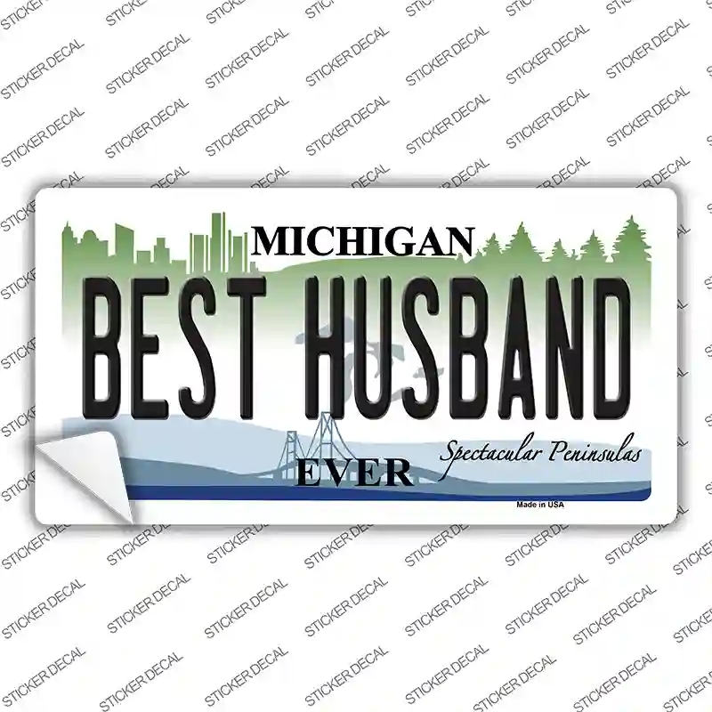 LP-11904s-L Michigan Best Husband Novelty Sticker Decal, Large