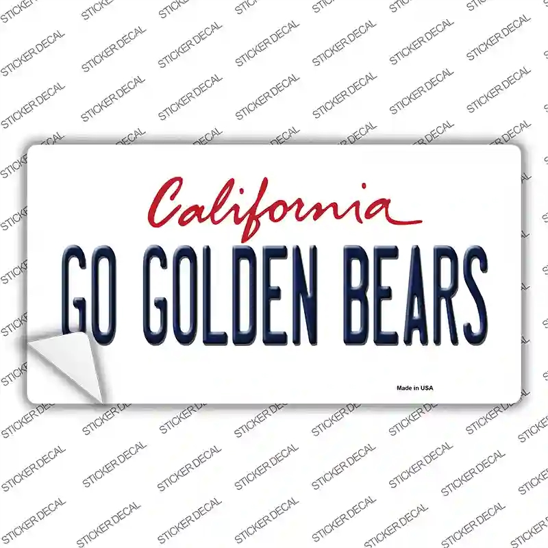 LP-12650s-XL Go Golden Bears Novelty Sticker Decal, Extra Large