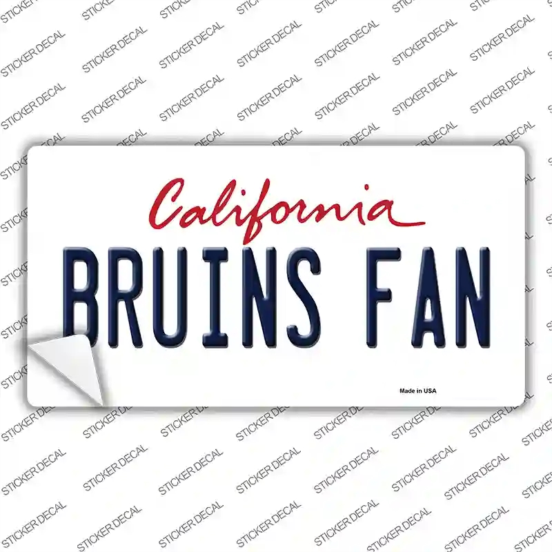 LP-12657s-XL Bruins Fan Novelty Sticker Decal, Extra Large
