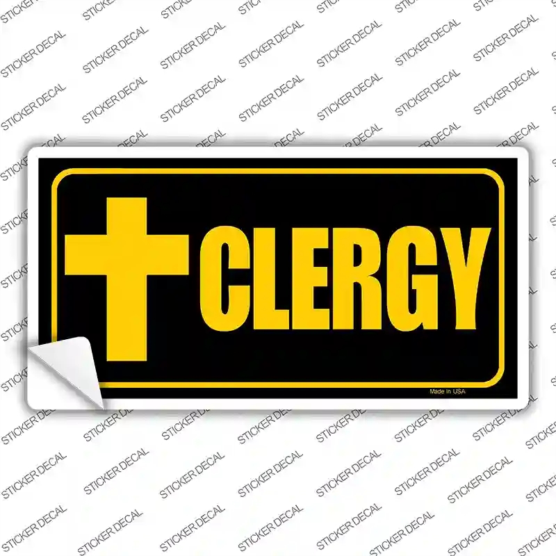 LP-263s-S Clergy Vanity Novelty Sticker Decal, Small